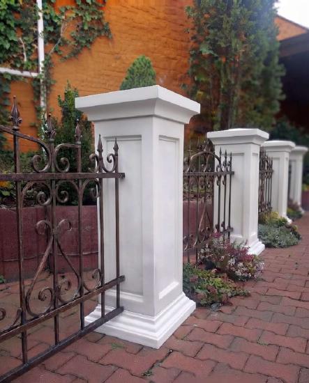 Pfeiler Zaunpfeiler Galeriesockel Postament für Gartenfiguren Pflanzgefäß Betonpfeiler 90cm